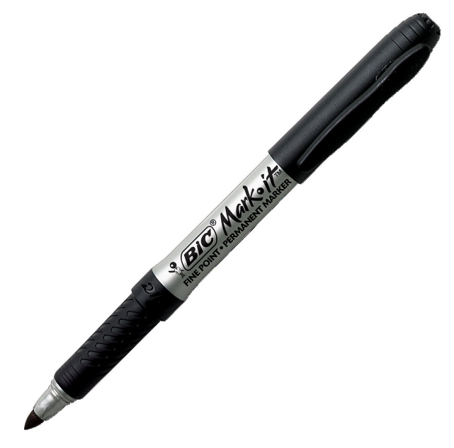 BIC Mark-It Fine Tip Permanent Marker (Black)