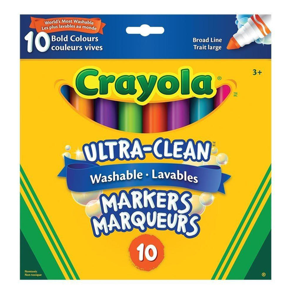Crayola Bold Washable Broad Line Markers - 10 pack
