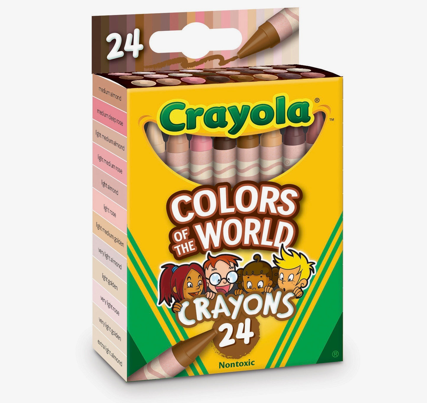 Crayola Colours of the World Wax Crayons - 24 Pack