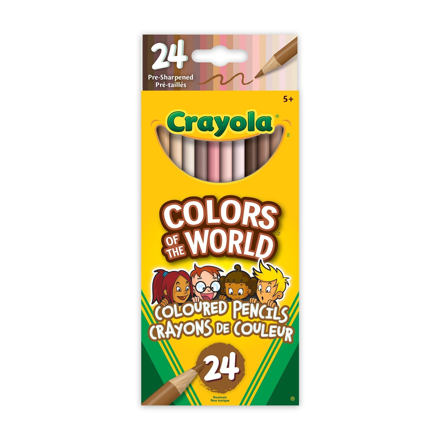 Crayola Colours of the World Coloured Pencils - 24 Pack - ScholarsHub Canada