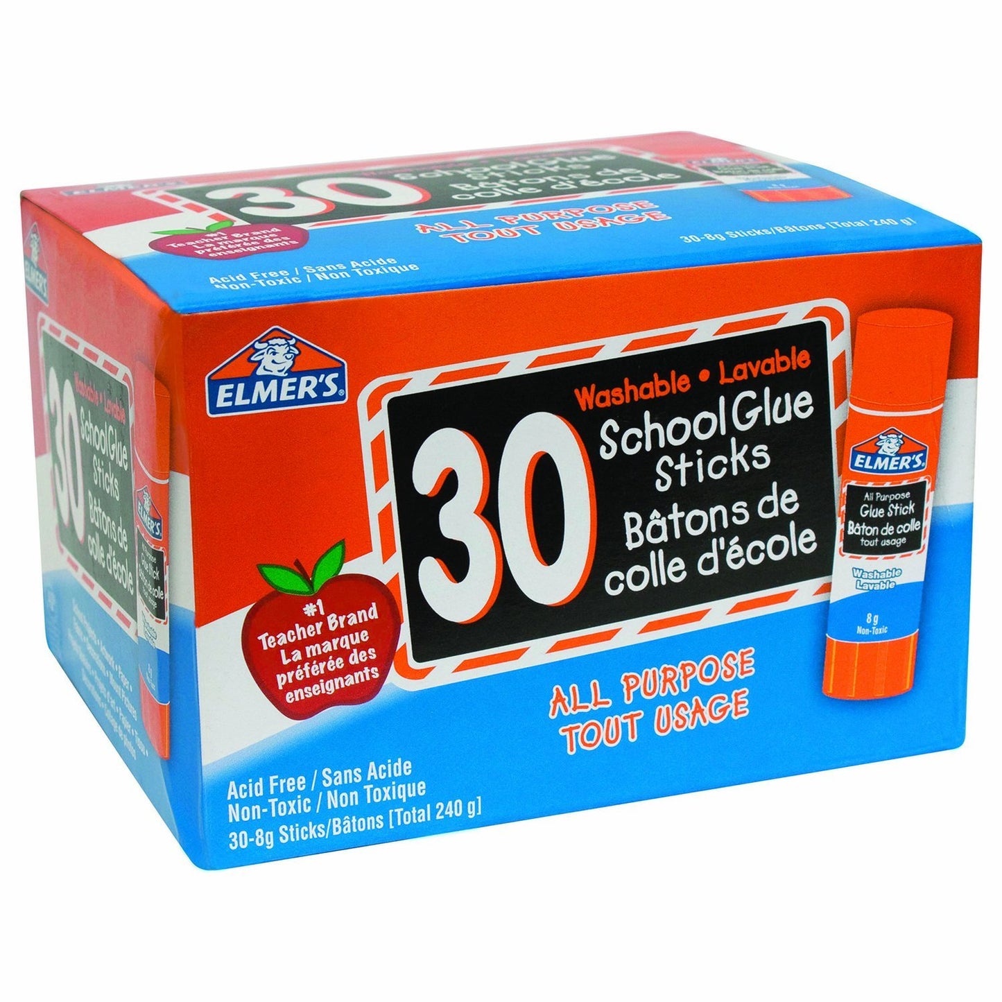 Elmer's Clear Glue Stick - (30 x 8 g.)