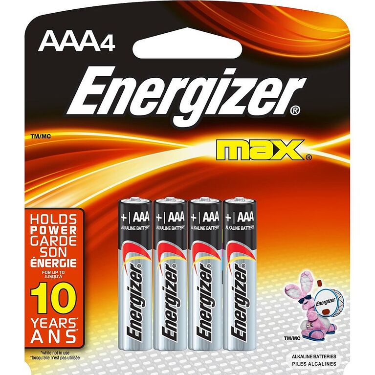 Energizer AAA Batteries - 4 Pack - ScholarsHub Canada