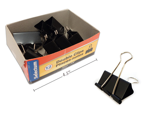 Selectum Medium Binder Clips - 12 Pack - ScholarsHub Canada