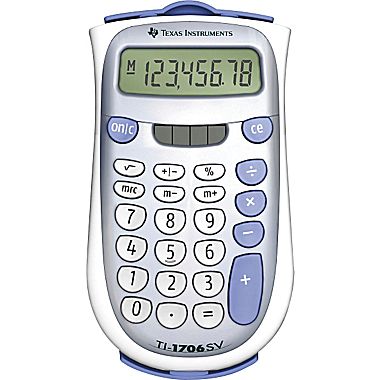 Texas Instruments Solar Display Calculator TI-1706 SV - ScholarsHub Canada