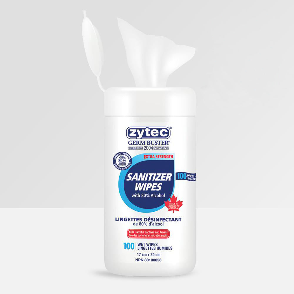 Zytec Sanitizer Wipes 100 Wipes