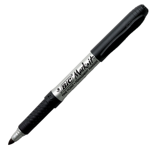 BIC Mark-It Fine Tip Permanent Marker (Black)