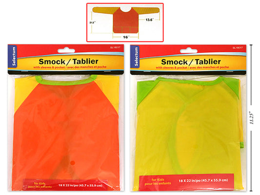 Children's Art Smock Sleeves and Pocket