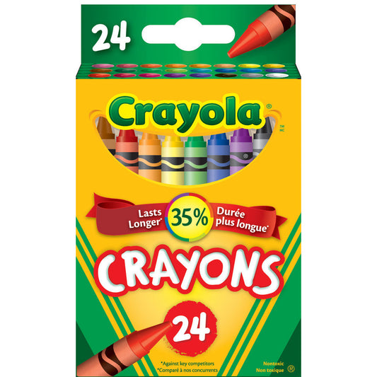 Crayola Wax Crayons - 24 pack