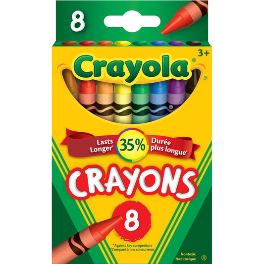 Crayola Wax Crayons - 8 pack