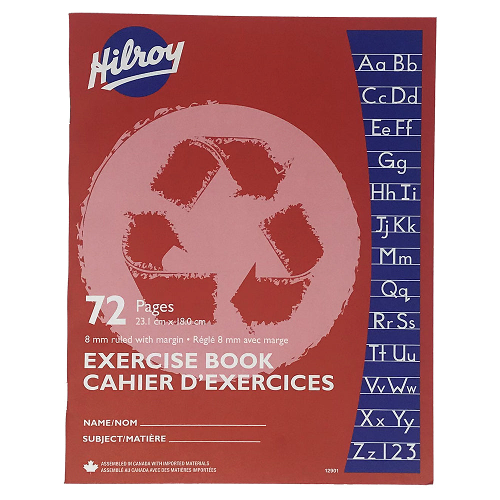 Hilroy Exercise Book - 8 mm Ruled Margin - 72 pages