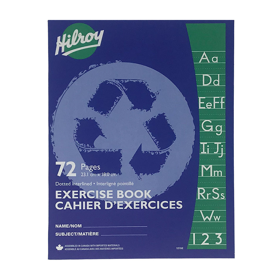 Hilroy Exercise Book - Dotted Interlined - 72 pages