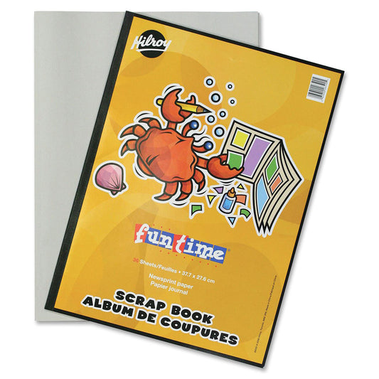 Hilroy Newsprint FunTime Taped Scrap Book - 36 Sheets - ScholarsHub Canada