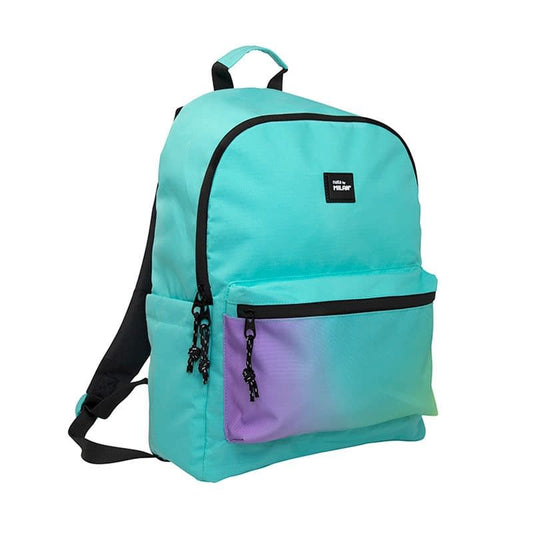 Milan 2-Zip Urban Backpack (22 L) - Turquoise Sunset