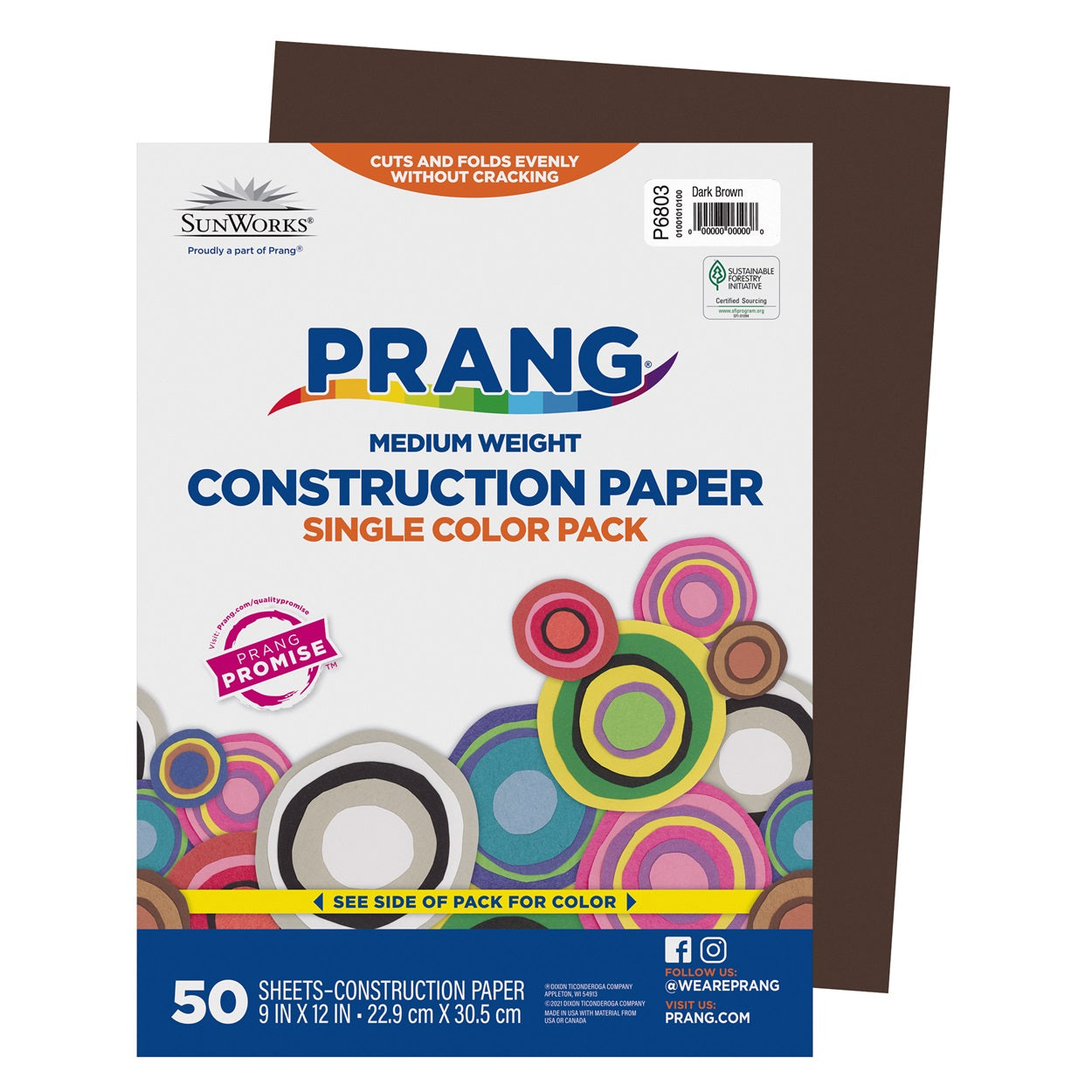 Prang Dark Brown Construction Paper (9 x 12) - 50 sheets