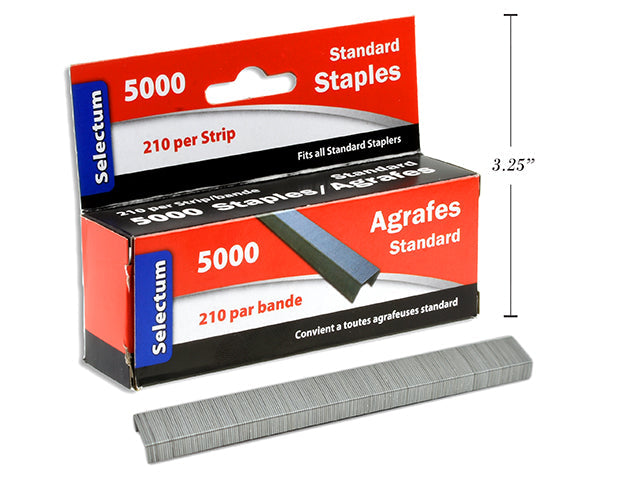 Selectum Full Strip Staples - 5000 Box - ScholarsHub Canada