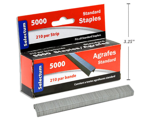 Selectum Full Strip Staples - 5000 Box - ScholarsHub Canada