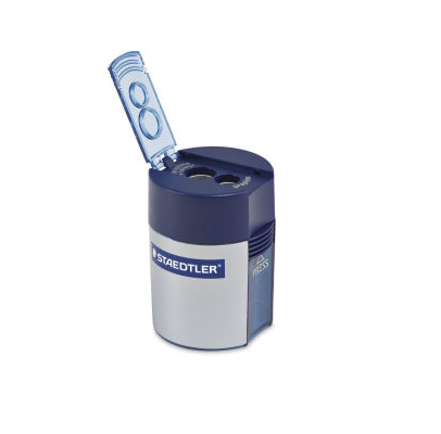 Staedtler Two Hole Pencil Sharpener with Container - ScholarsHub Canada