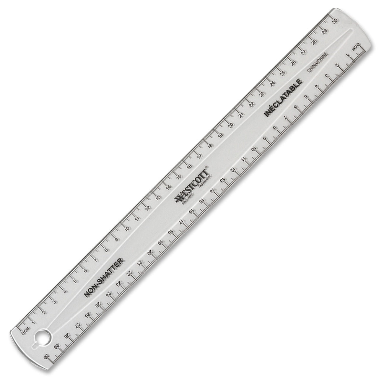Westcott Shatter Resistant Ruler - 30 cm - ScholarsHub Canada